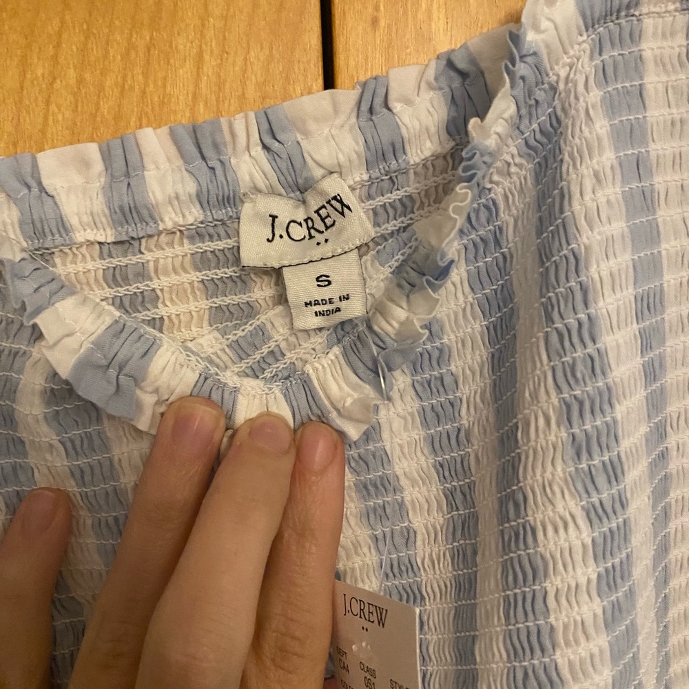 %.  NWT - J. Crew Small Smock striped dress - Picture 6 of 6
